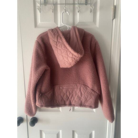 NWT JoyLab Pink Full Zip Sherpa Jacket Size Large - Picture 2 of 5